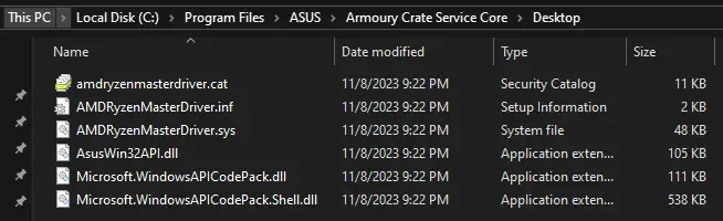 Location of the driver in my laptop